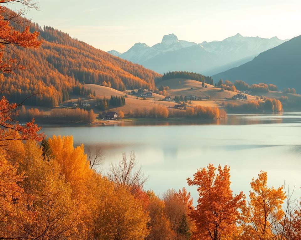 Inarisee Jahreszeiten Landschaft