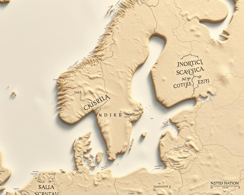 Nordische Länder Karte