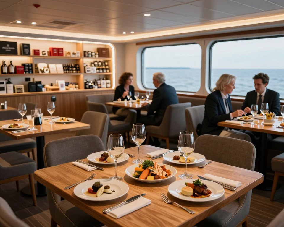 Bordgastronomie Finnlines Einkaufsmöglichkeiten