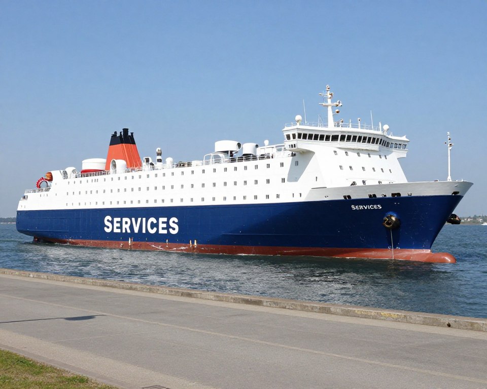 Fährschiff Services und Ausstattung