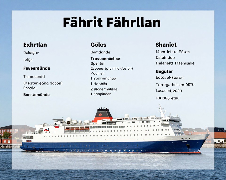 Fahrplan Fähre Helsinki Travemünde