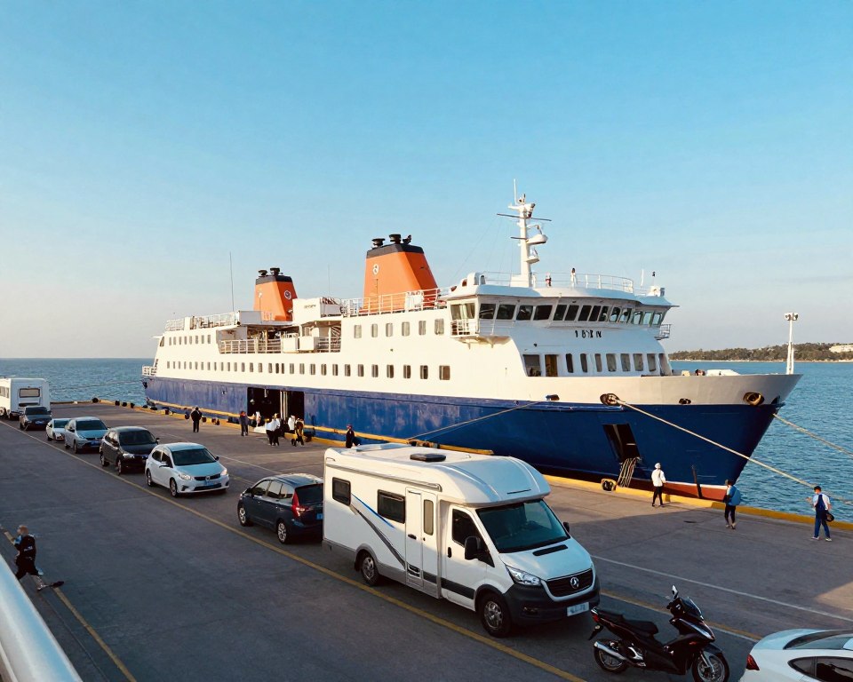 Fahrzeugmitnahme auf Fähre