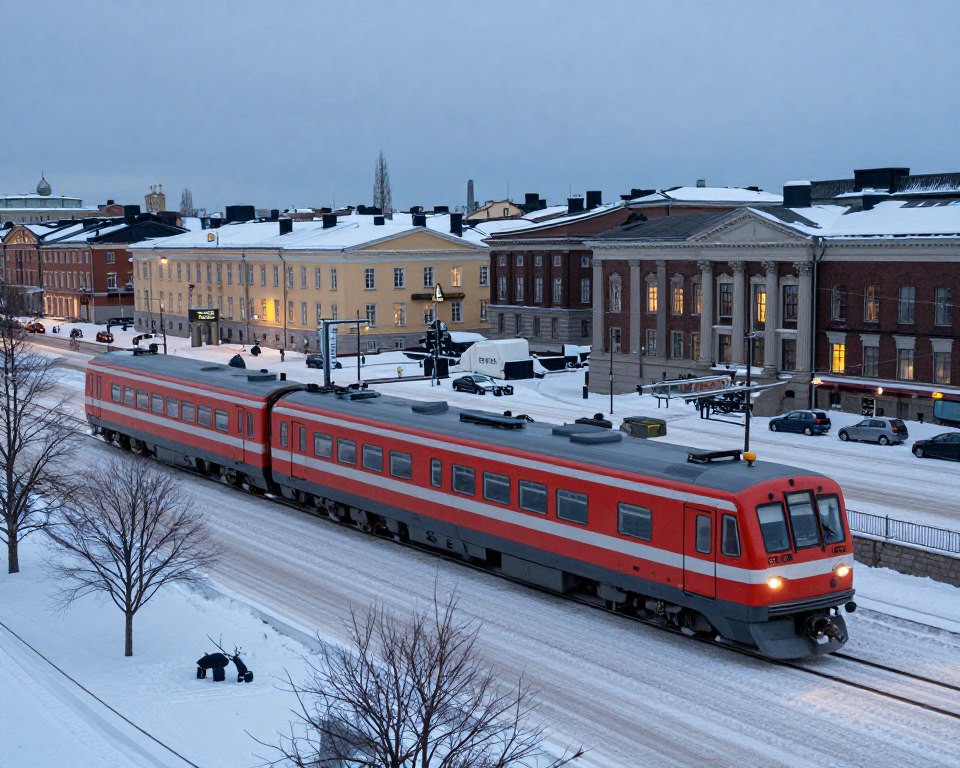 Helsinki Transport im Winter