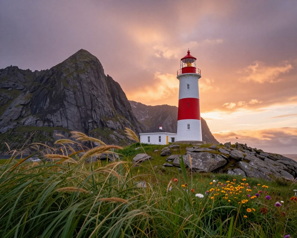 Obrestad Fyr Leuchtturm Jæren