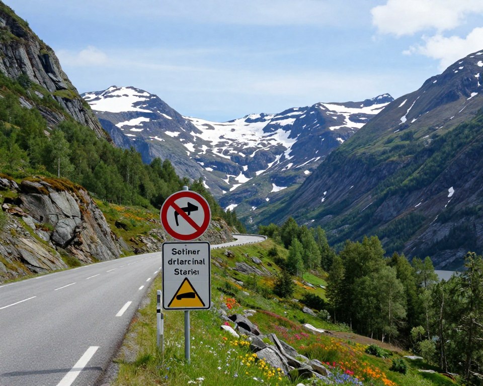 Sicherheit auf norwegischen Bergstraßen Sicherheit auf norwegischen Bergstraßen