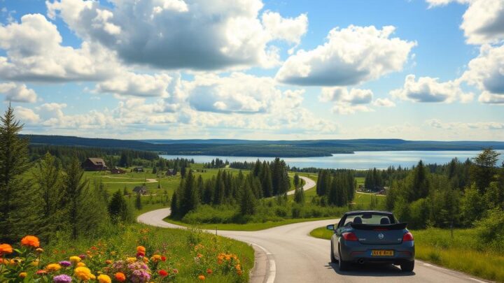 Autofahrt nach Schweden